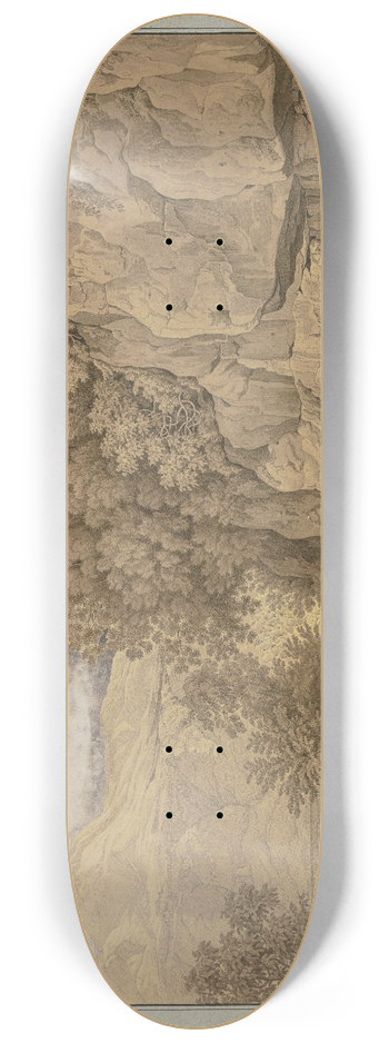 Johann Martin von Rohden - Hermitage near Albano 8.25 inch art skate deck