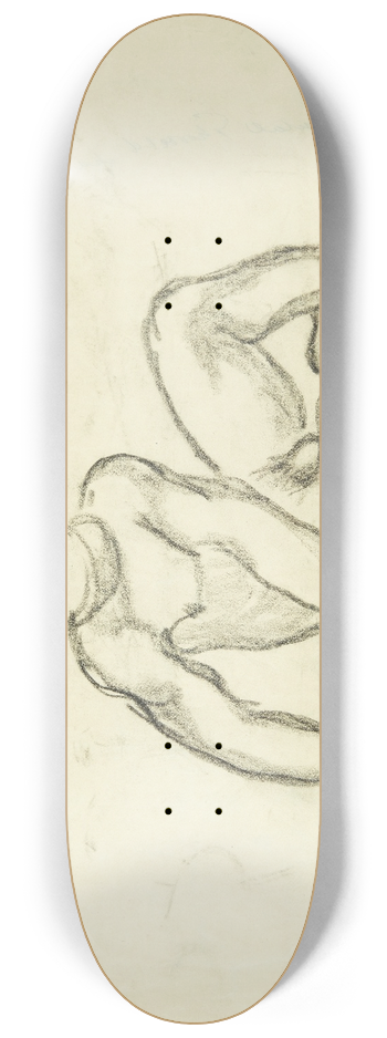 Niels Hansen - Studie af siddende ngen mand 8.25 inch art skate deck