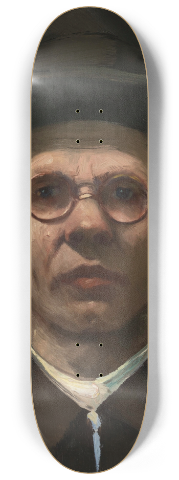 Nikolai Kummits - Self-portrait 8.25 inch art skate deck