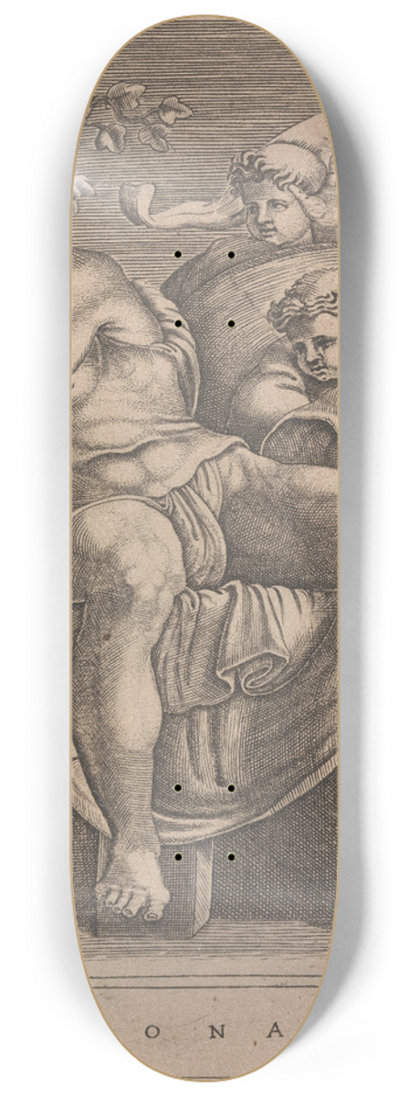 Adamo Scultori - The Prophet Jonah 8.25 inch art skate deck