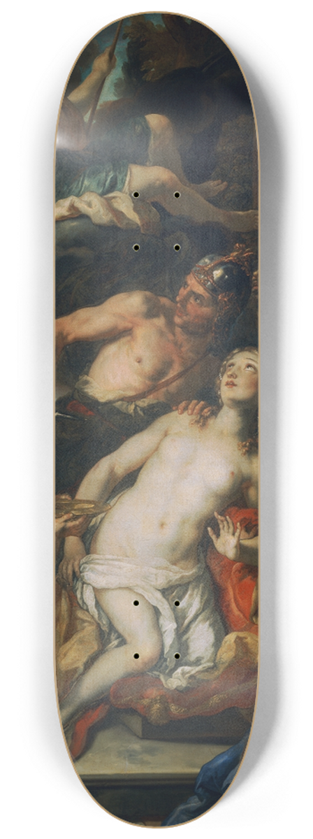 Johann Michael Rottmayr - Die Opferung Iphigeniens 8.25 inch art skate deck