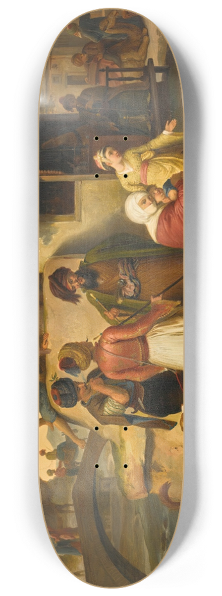 Johann Michael Wittmer - Outside the gates of smyrna 8.25 inch art skate deck