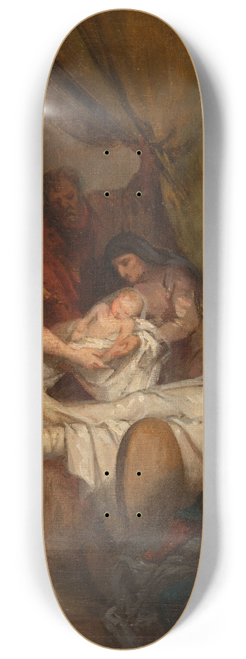 Nlie Jacquemart - La Naissance de la Vierge 8.25 inch art skate deck