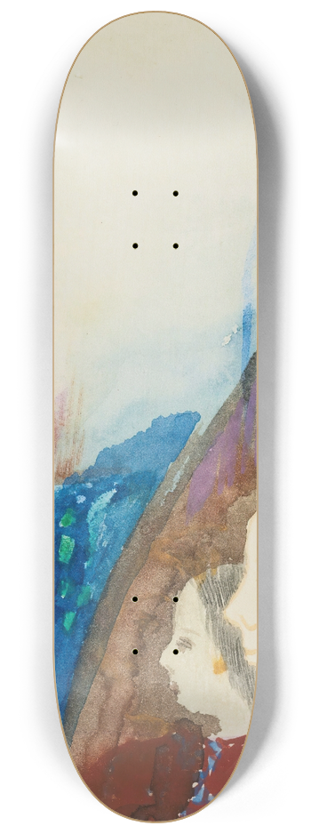 Odilon Redon - Contemplation 8.25 inch art skate deck
