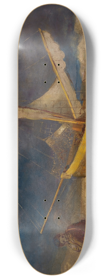 Odilon Redon - Le pcheur alin 8.25 inch art skate deck