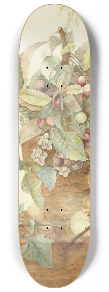 Odilon Redon - Nature morte 8.25 inch art skate deck