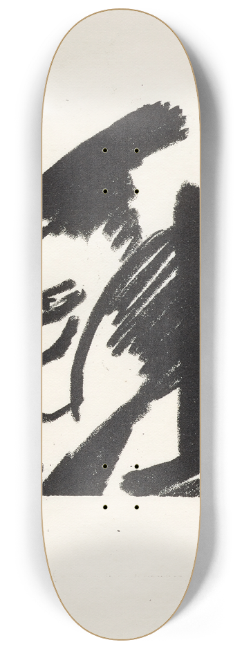 Olga Vladimirovna Rozanova - Untitled (head) 8.25 inch art skate deck