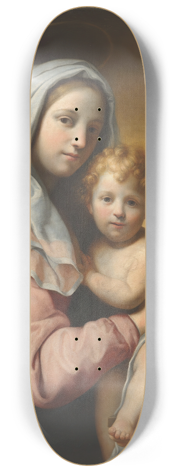 Onorio Marinari - Virgin and Child 8.25 inch art skate deck