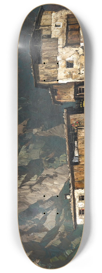 Oskar Mulley - Farmhouse with mill 8.25 inch art skate deck