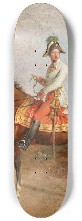 Johann Peter Krafft - Erzherzog Carl zu Pferd 8.25 inch art skate deck