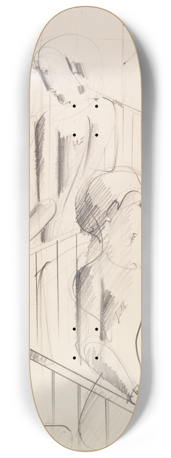 Oskar Schlemmer - Treppenszene 8.25 inch art skate deck