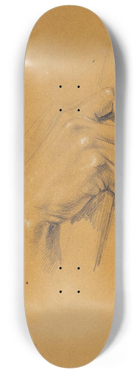 Johann Peter Krafft - Handstudie zu Ossian und Malvina 8.25 inch art skate deck