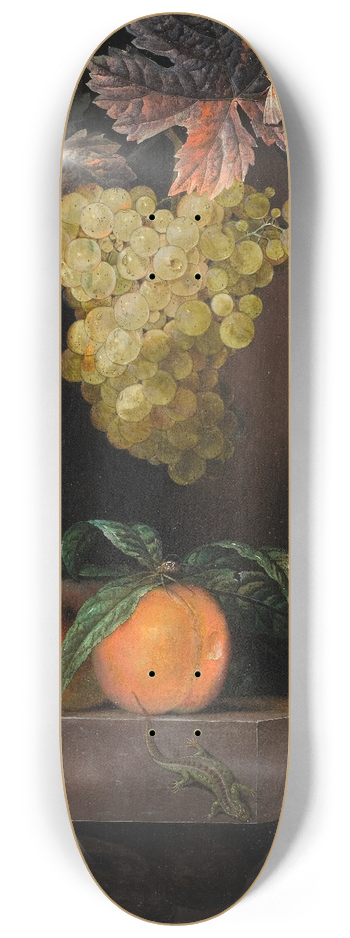 Ottmar Elliger - Still Life with Fruit, Lizard and Insects 8.25 inch art skate deck