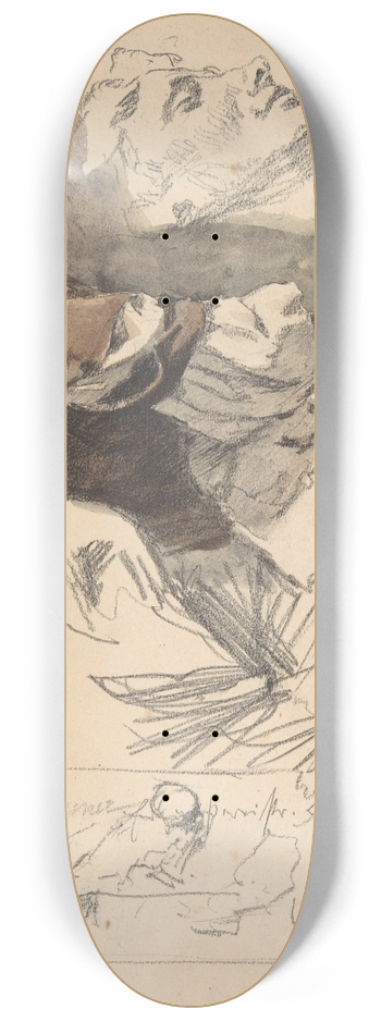 Otto Greiner - Study of a Female Dancer 8.25 inch art skate deck