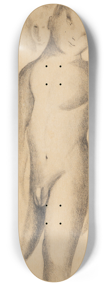 Otto Meyer-Amden - Stehende Knabenakte 8.25 inch art skate deck
