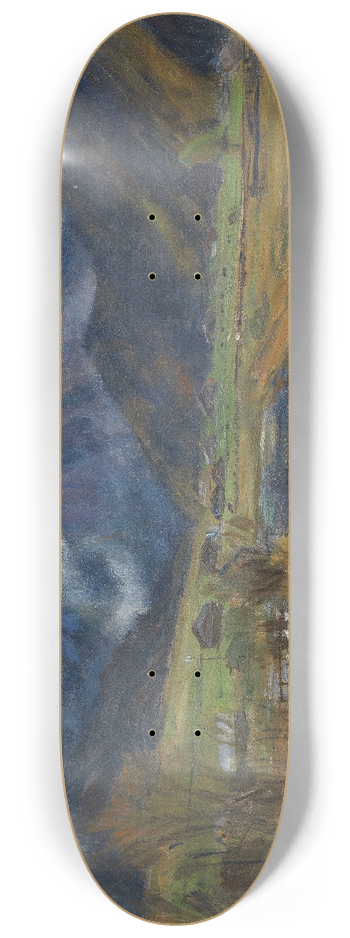Otto Modersohn - Hinterstein vom Wasser 8.25 inch art skate deck