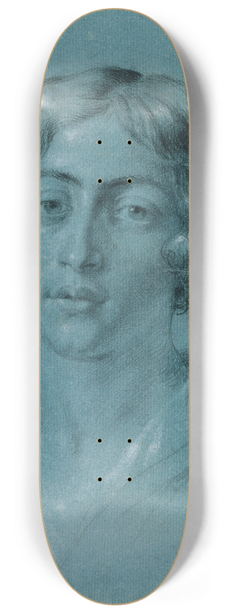 Johann Peter Krafft - Portrtstudie zu David mit dem Haupt Goliaths 8.25 inch art skate deck
