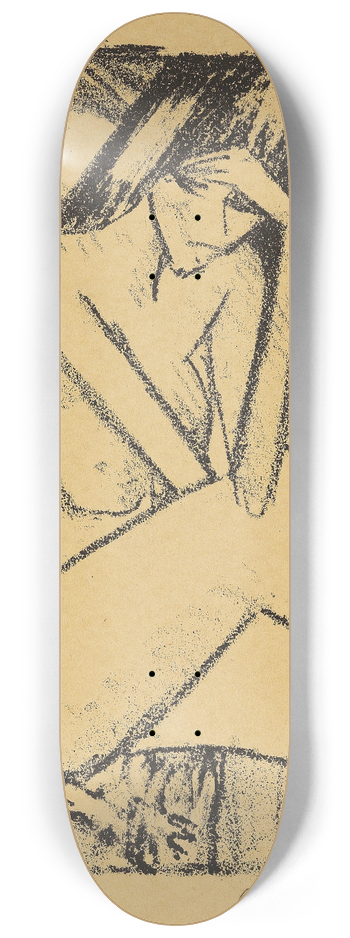 Otto Mueller - Sitzende in Strmpfen 8.25 inch art skate deck