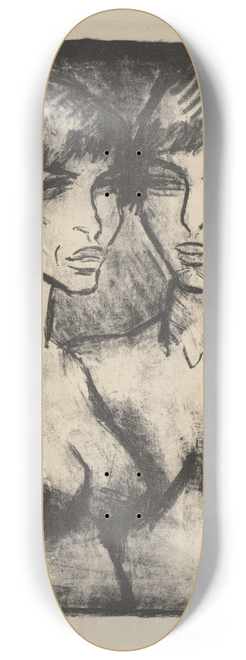 Otto Mueller - Zwei Mdchen  Halbakte 8.25 inch art skate deck