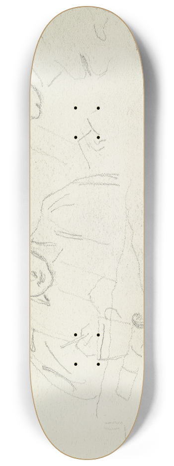 Otto Scholderer - Luise Scholderer 8.25 inch art skate deck