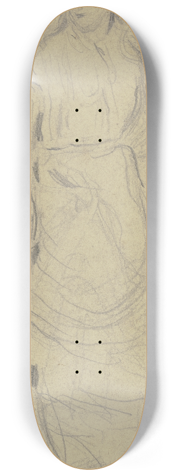 Otto Scholderer - Luise Scholderer im Rschenkleid 8.25 inch art skate deck