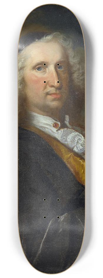 Johann Rudolf Huber the elder - Portrait of Doctor Franz Platter (16451711) 8.25 inch art skate deck