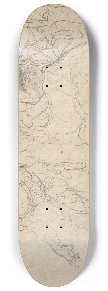 Paolo Pagani - Three Ancient Soldiers 8.25 inch art skate deck