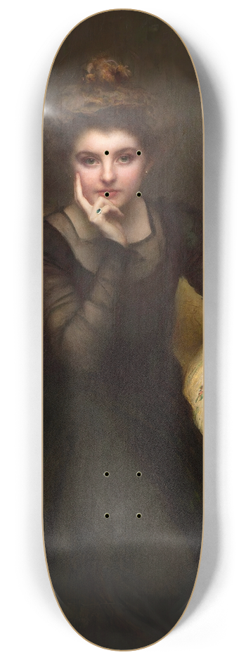 Pascal-Adolphe-Jean Dagnan-Bouveret - Portrait dune lgante 8.25 inch art skate deck