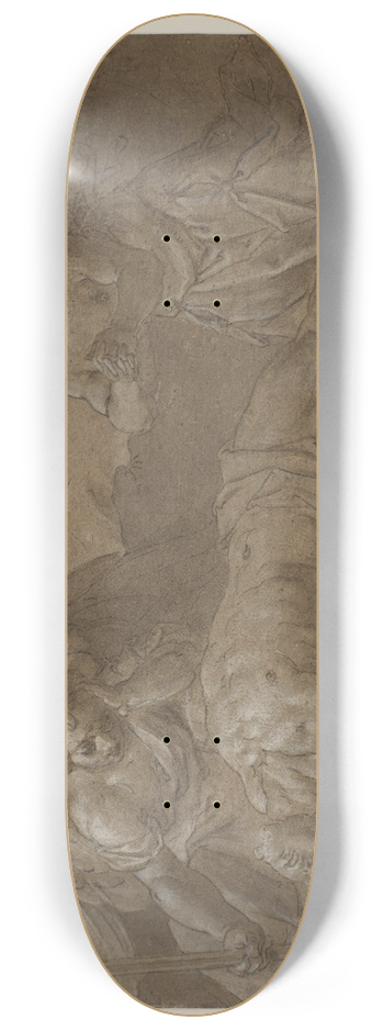 Pasquale Ottino - Den dde Kristus med to srgende engle 8.25 inch art skate deck