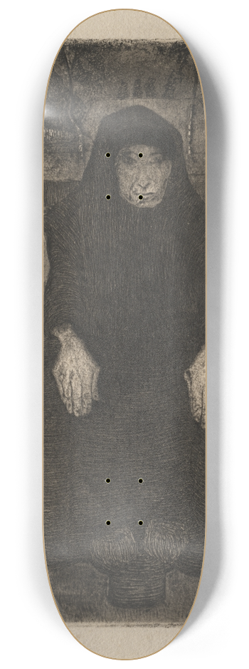 Paula Modersohn-Becker - Seated Old Woman 8.25 inch art skate deck