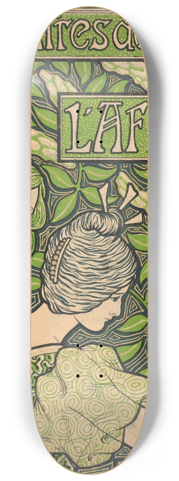 Paul Berthon - Matres de laffiche 8.25 inch art skate deck