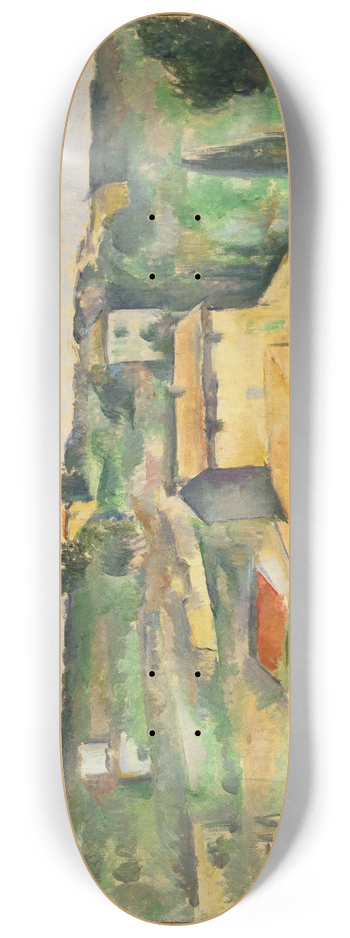 Paul Czanne - Fields at Bellevue 8.25 inch art skate deck