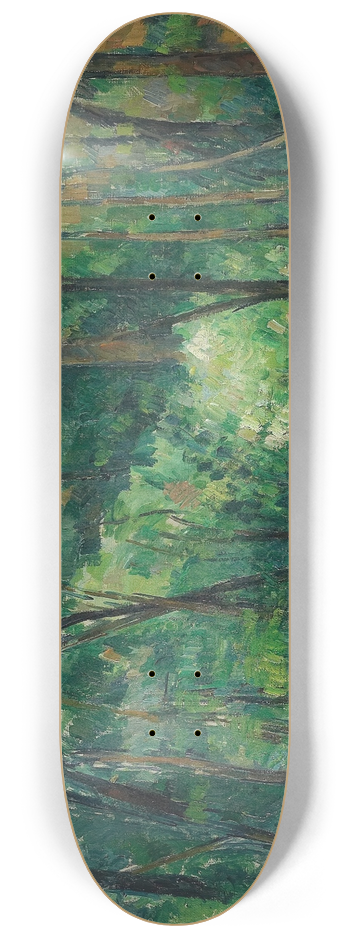 Paul Czanne - Interior of a forest 8.25 inch art skate deck