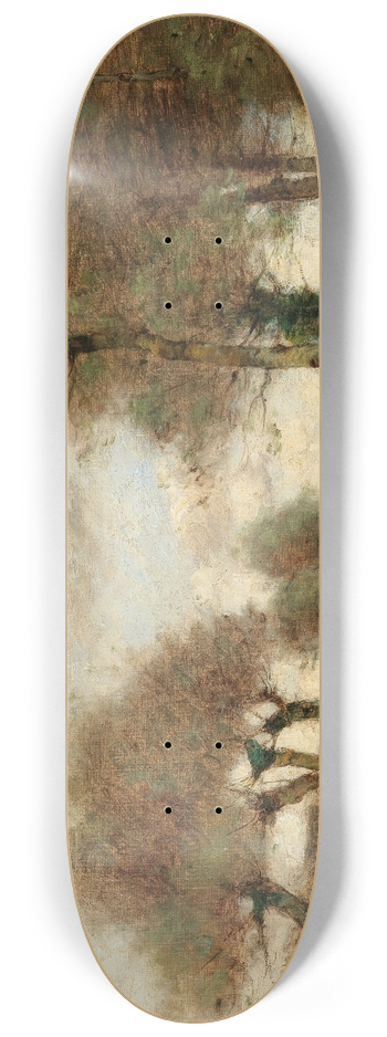 Paul Dsir Trouillebert - Returning Home along the River 8.25 inch art skate deck