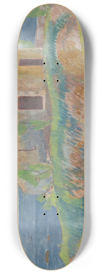 Paul Gauguin - La Maison Du Pendu 8.25 inch art skate deck