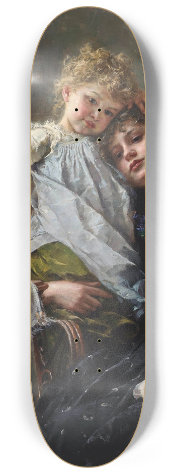 Paul Hermann Wagner - The little seamstress 8.25 inch art skate deck