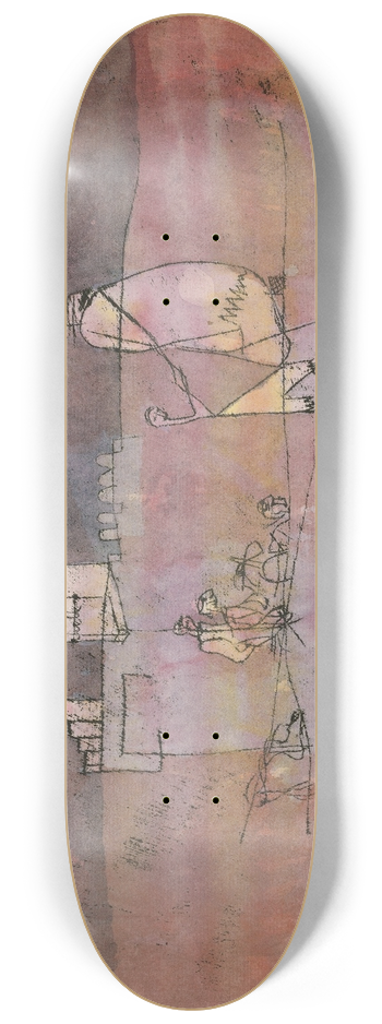 Paul Klee - Episode Before an Arab Town 8.25 inch art skate deck