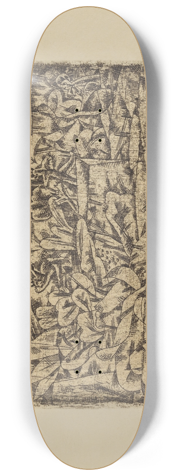 Paul Klee - Garten der Leidenschaft 8.25 inch art skate deck
