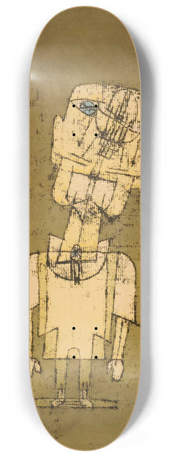 Paul Klee - Gespenst eines Genies (Ghost of a Genius) 8.25 inch art skate deck