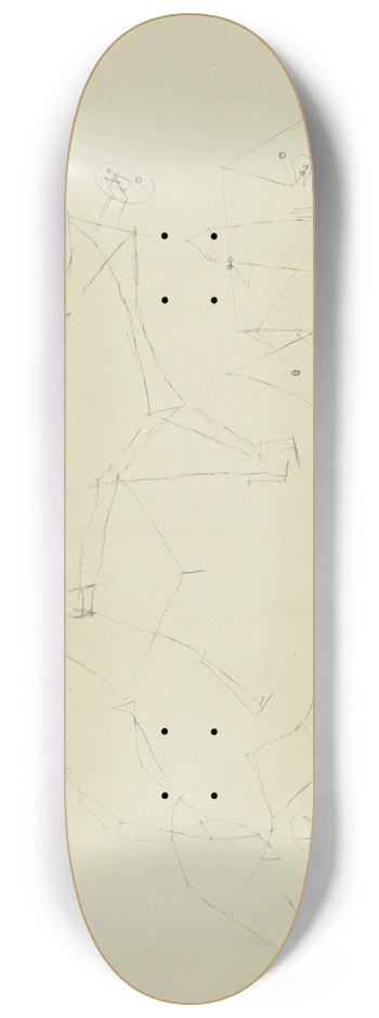 Paul Klee - Zwei Gruppen 8.25 inch art skate deck