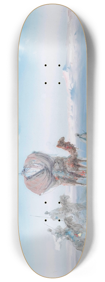Paul Pascal - A caravan in the desert 8.25 inch art skate deck