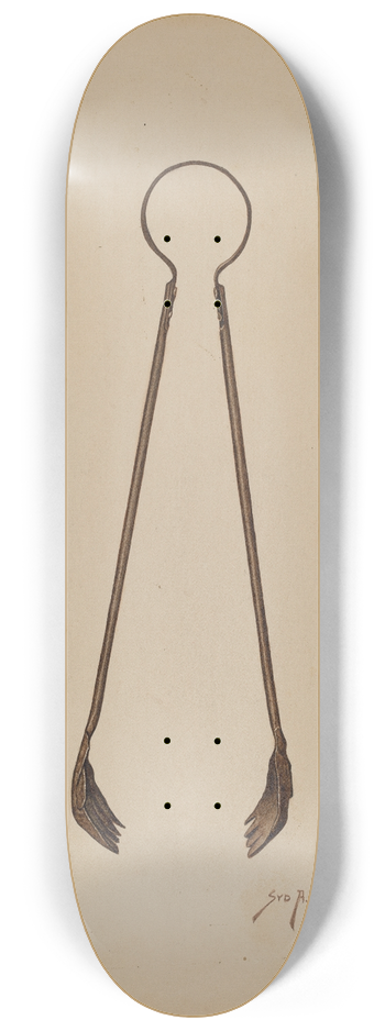 Paul Poffinbarger - Fireplace Tongs 8.25 inch art skate deck
