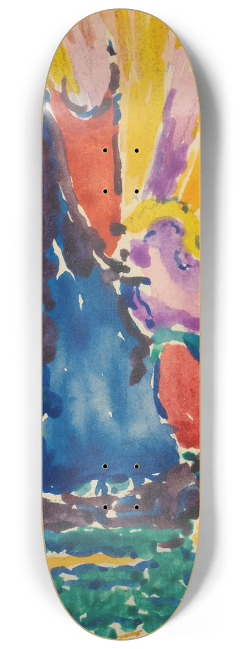 Paul Signac - Coucher De Soleil (Lventail) 8.25 inch art skate deck