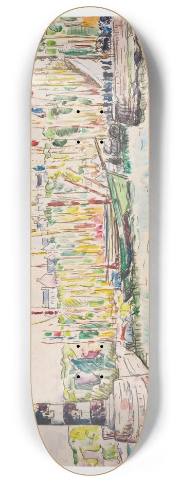 Paul Signac - Groix, le phare 8.25 inch art skate deck