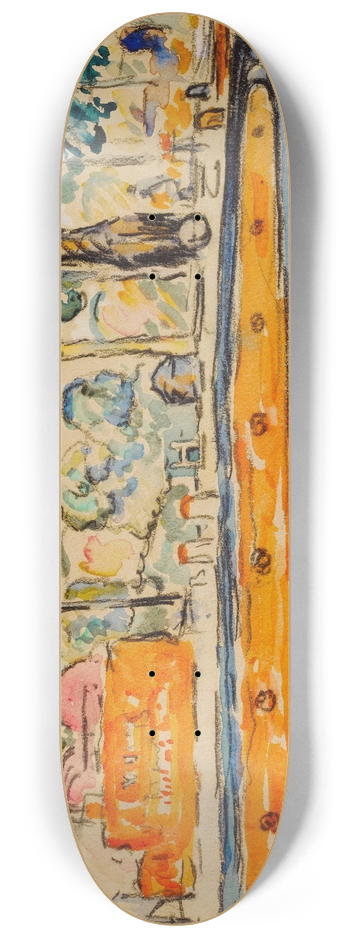 Paul Signac - Rivire 8.25 inch art skate deck