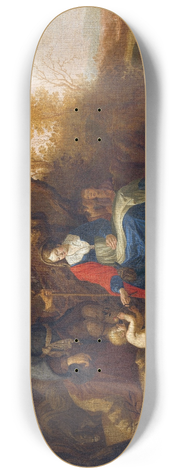 Paulus van Vianen (II) - Rest on the Flight into Egypt 8.25 inch art skate deck