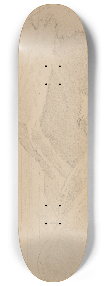 Johann Wilhelm Schirmer - Gebirgslandschaft, fol. 26 8.25 inch art skate deck