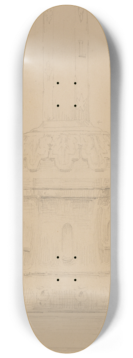 Johann Wilhelm Schirmer - Normannisches Hochkreuz, fol. 1 b 8.25 inch art skate deck