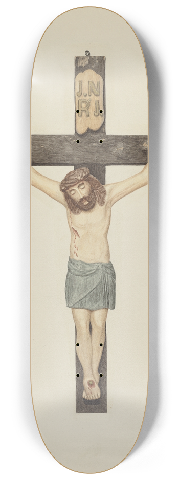 Pearl Davis - Crucifix 8.25 inch art skate deck