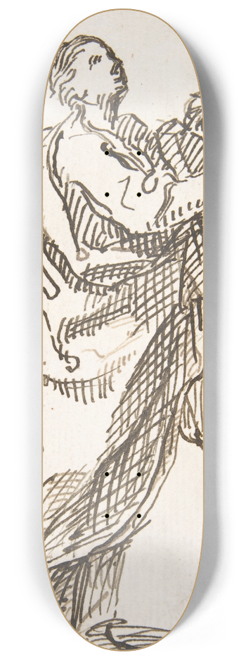 Pedro Duque y Cornejo - Standing Saint 8.25 inch art skate deck